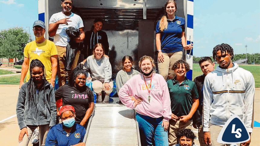 Life High School Waxahachie Donates Water to Hurricane Ida Victims